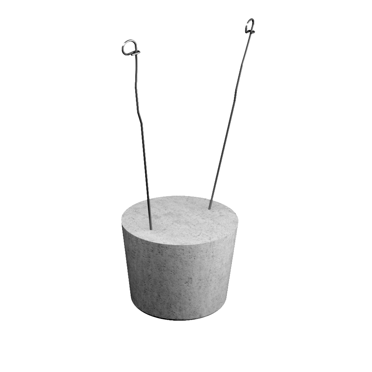 Betonklötze mit Draht  30 mm