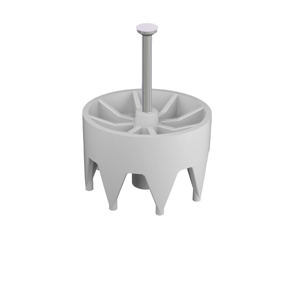 Formwork stop round with nail