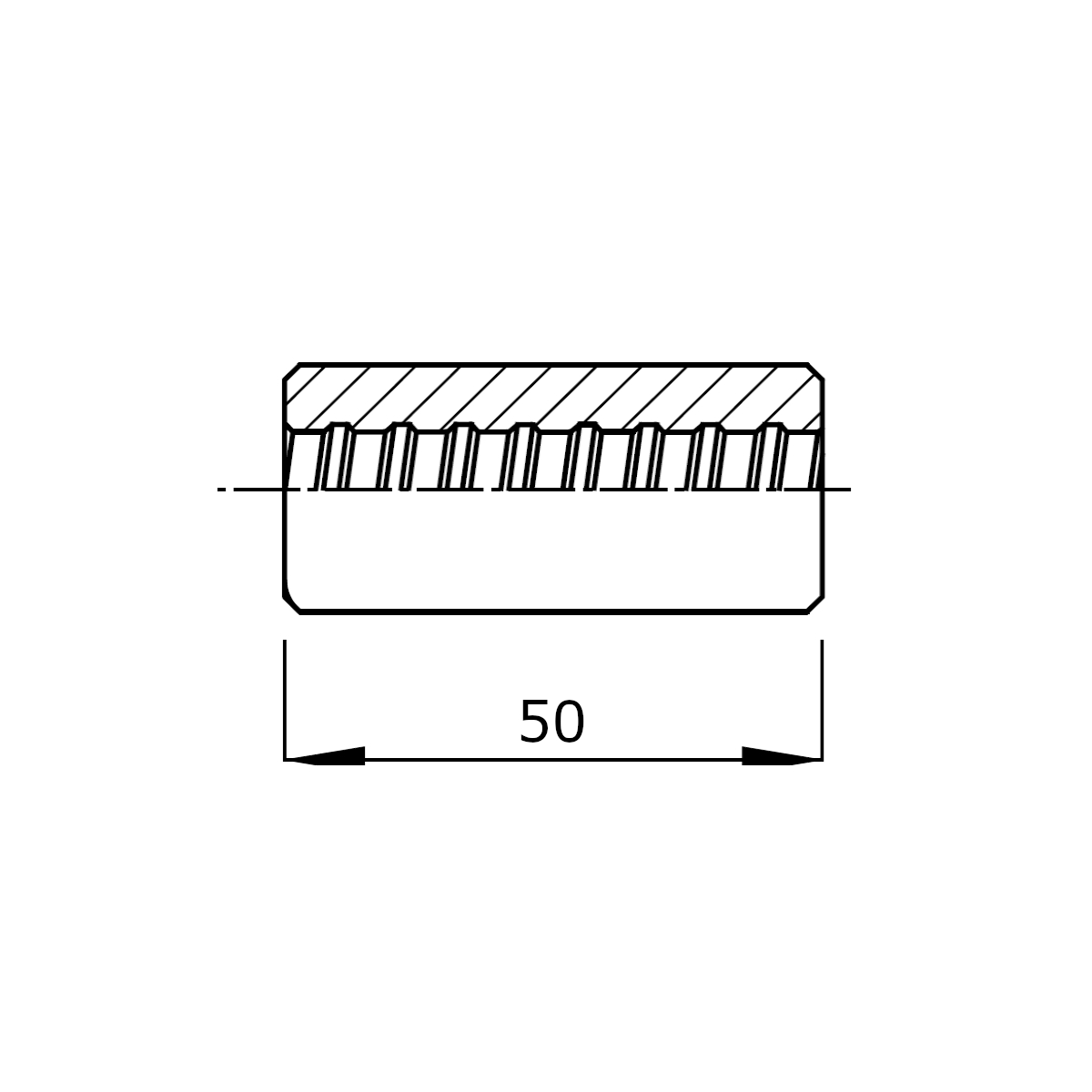 Welded coupler round