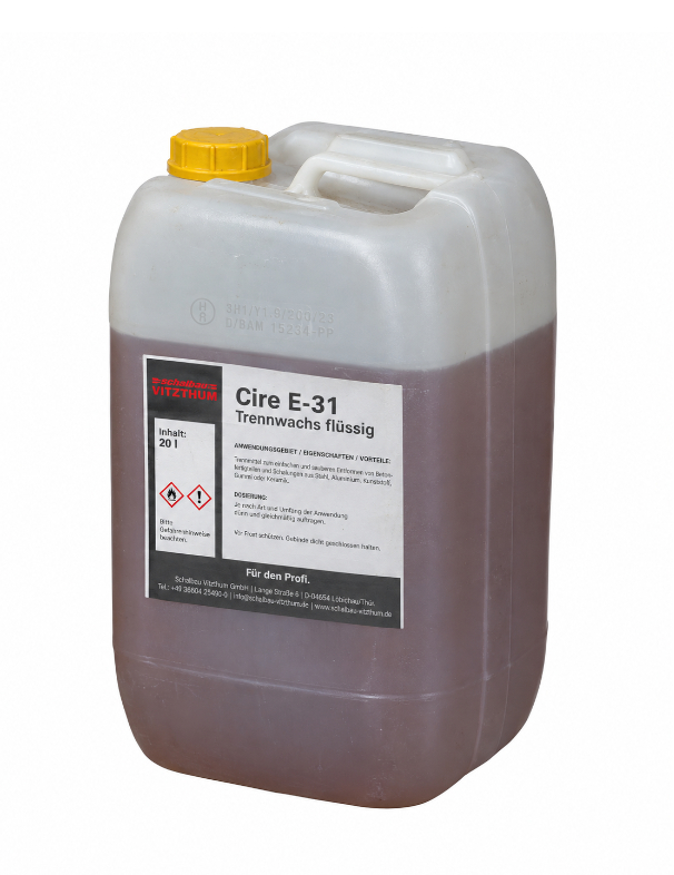 Cire E-31 – Liquid Formwork Release Wax for Exposed Concrete