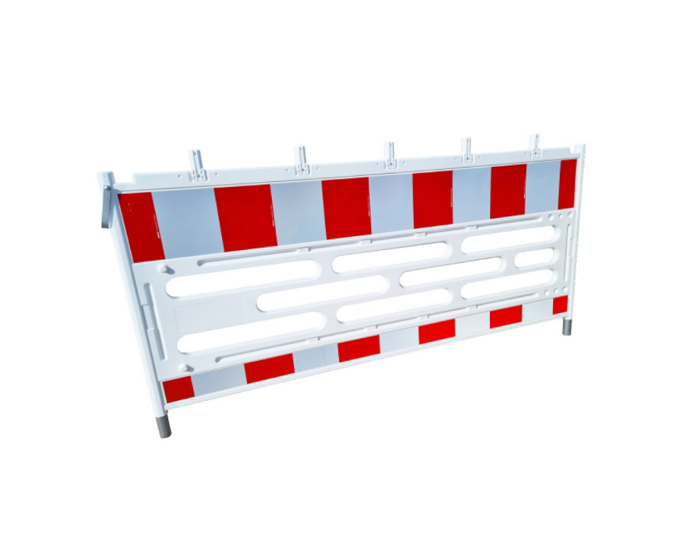 Schrankenzaun Kunststoff 9 integrierte Lampenadapter Typ W