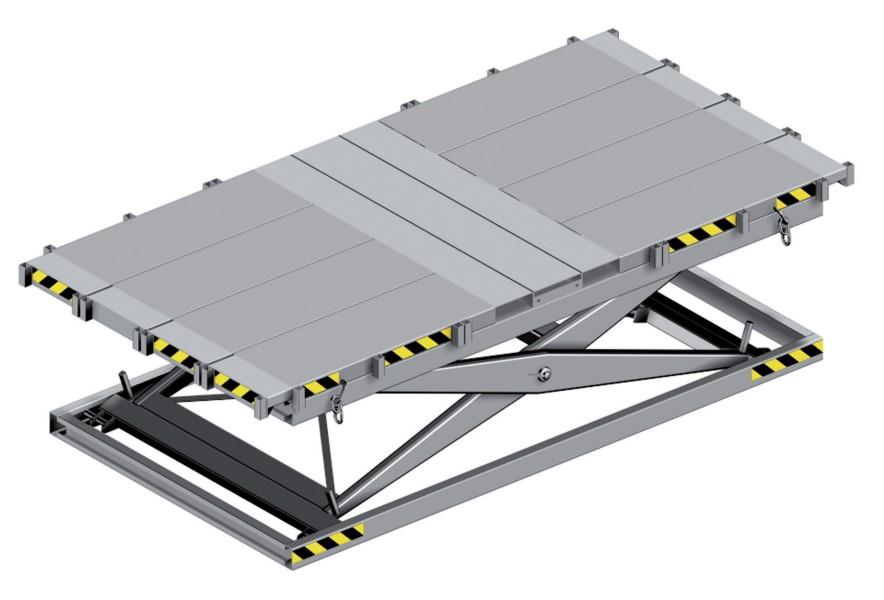 VIBA - aerial work platform type 2000 galv. Height max. 2 m