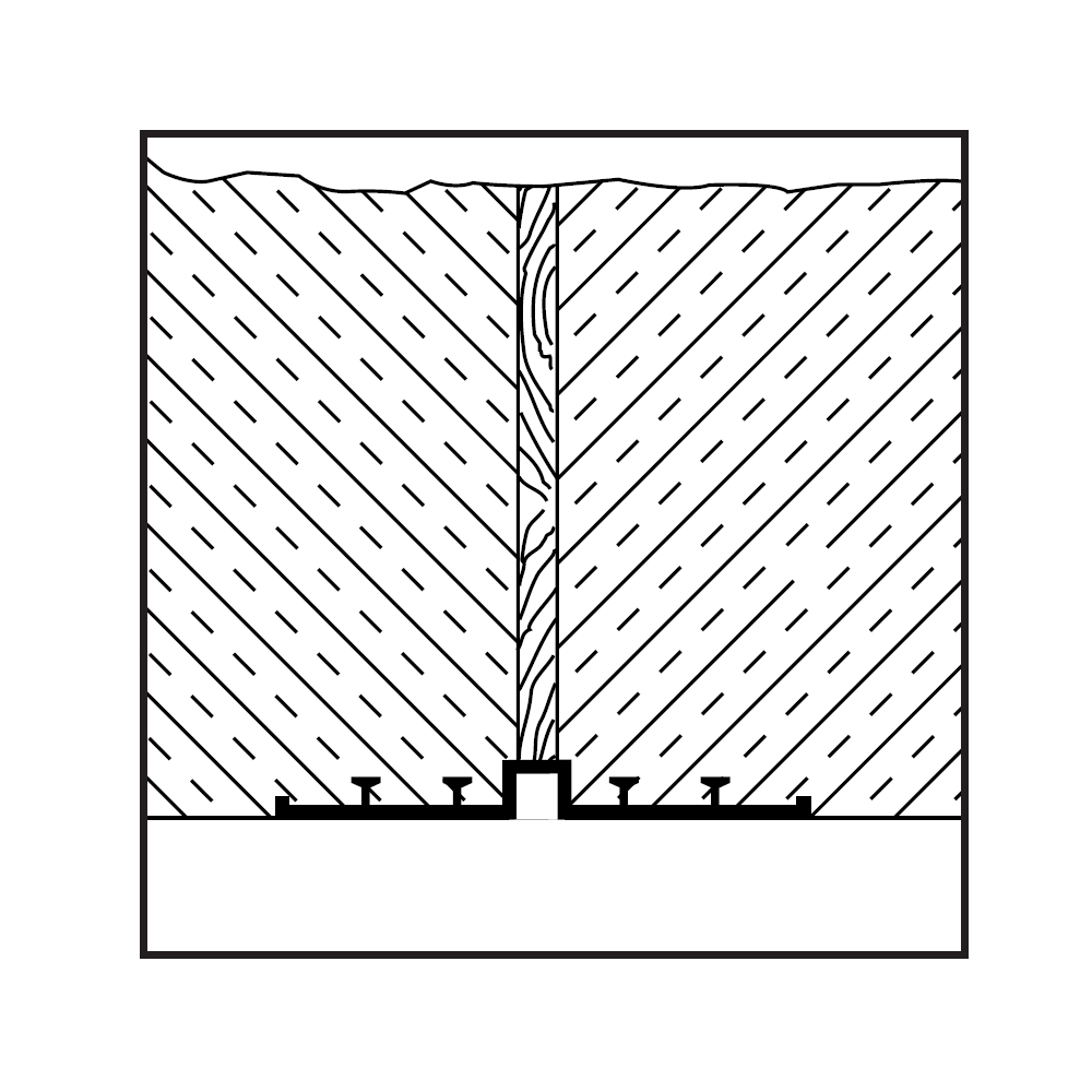 Expansion joint tape outside