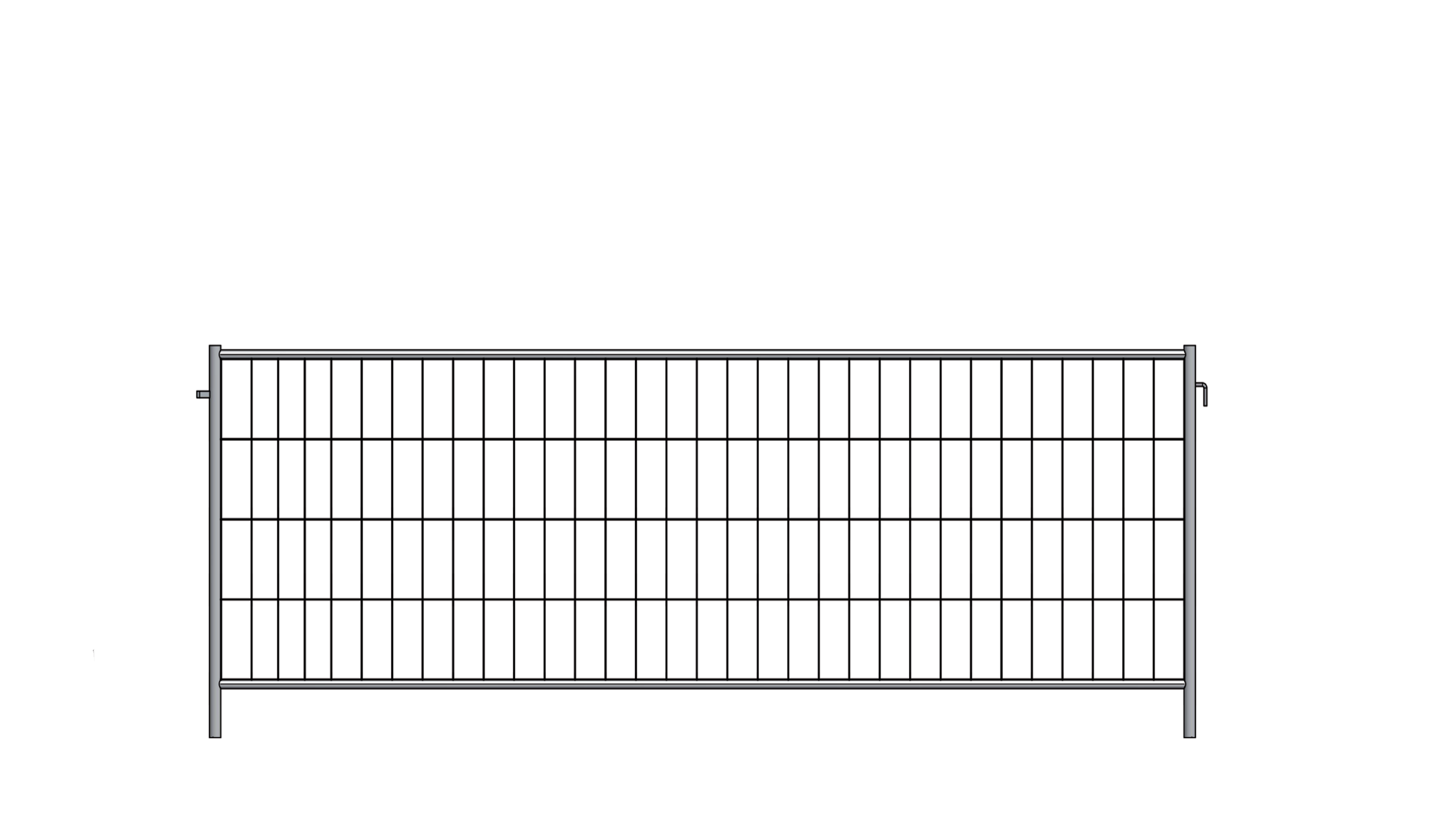 Mobile fence gz. heigth 120 cm