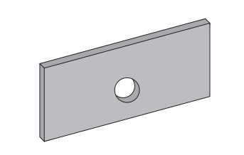 Viba-Form Druckplatte 150 x 60 x 10 mm verz.