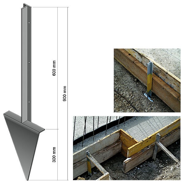 Foundation anchor glav, height 90 cm