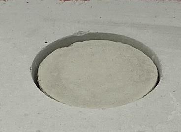Decorative concrete cone for pressure cone 50 mm
