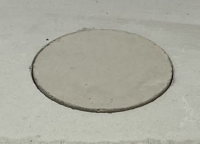 Decorative concrete cone for pressure cone 50 mm
