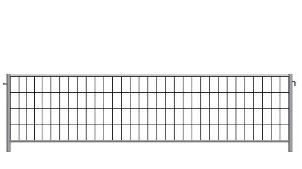 Mobilzaun vz Höhe 120 cm