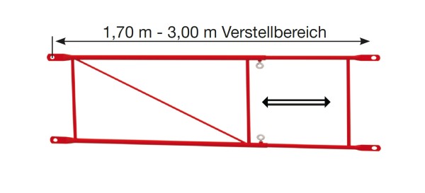 Double railing - adjustable