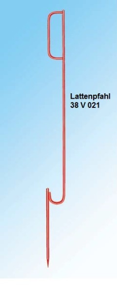 Lattenpfahl mit 1 Bügel Ø 12 mm