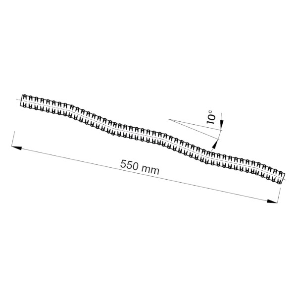 Wellenanker Ø 15 mm - schwarz