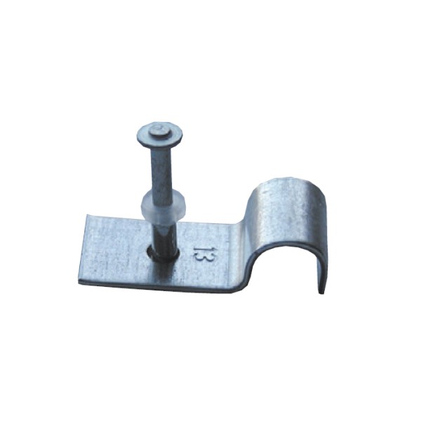 Metal clamp with nail