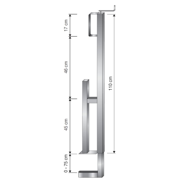 Railing holder type H