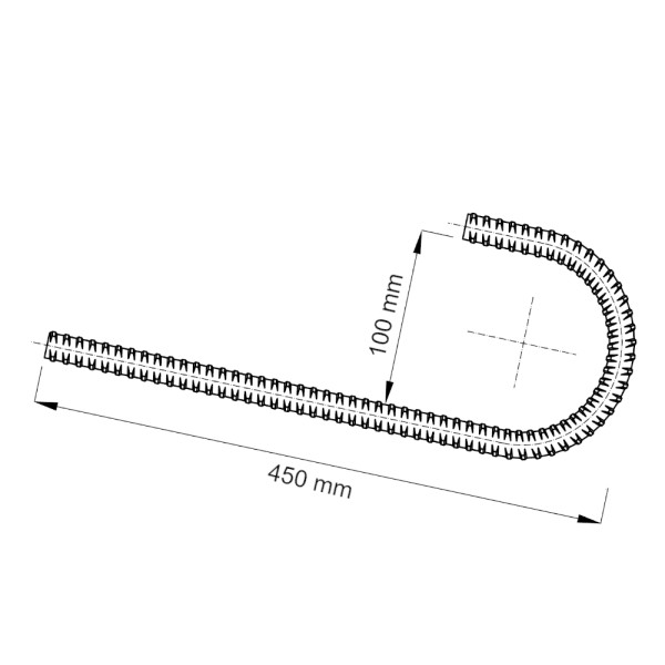 Hakenanker Ø 15 - schwarz