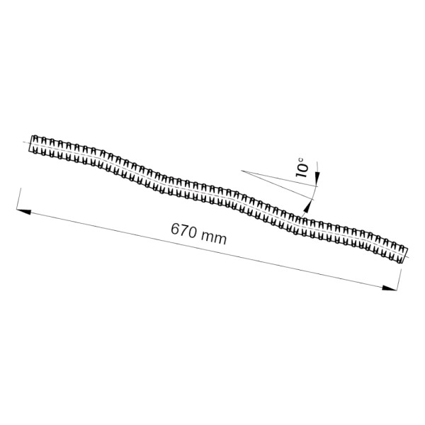 Wellenanker Ø 15 mm - schwarz