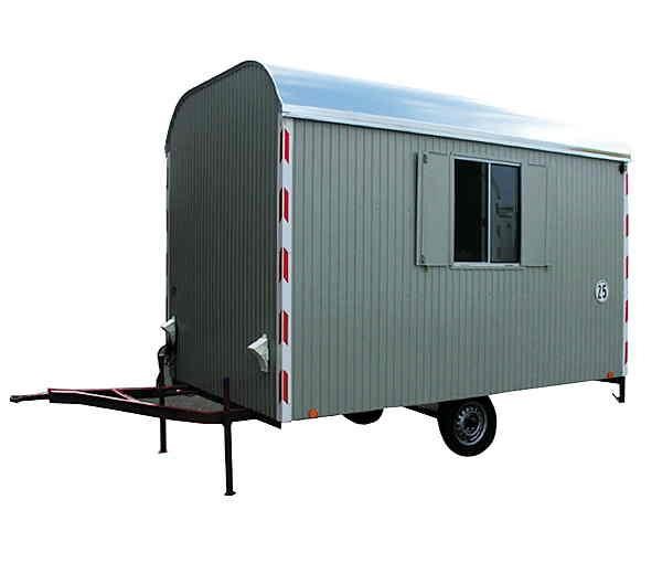 Construction trailer 3.50 m, furnished