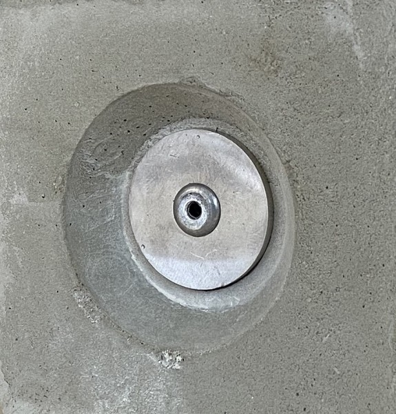 RiveStop SS Deckel + Niete-Edelstahl EXTERN