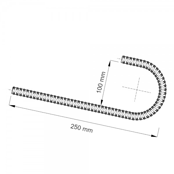 Hakenanker Ø 15 - schwarz