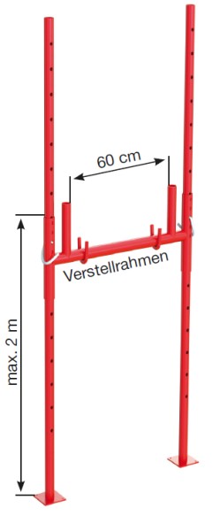 Verstellrahmen lackiert