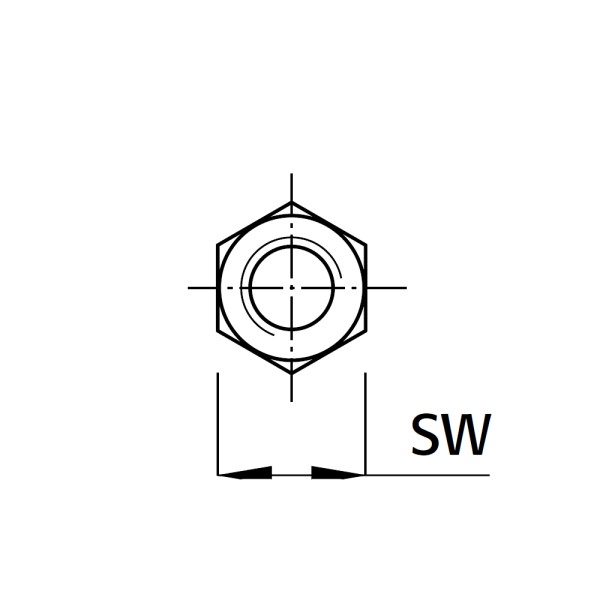 Sechskantmutter Ø 15mm