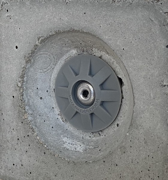 RiveStop PS Deckel PVC + Niete-Edelstahl